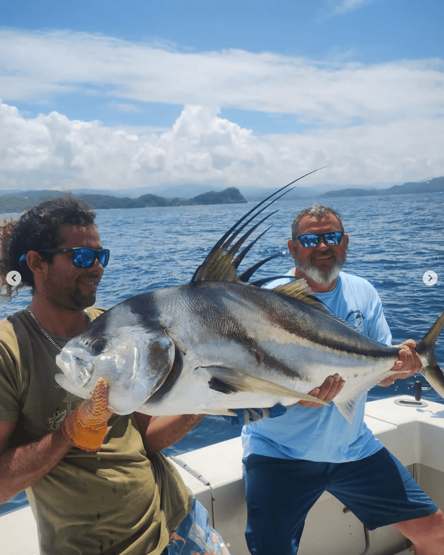 Roosterfish catch in Nosara